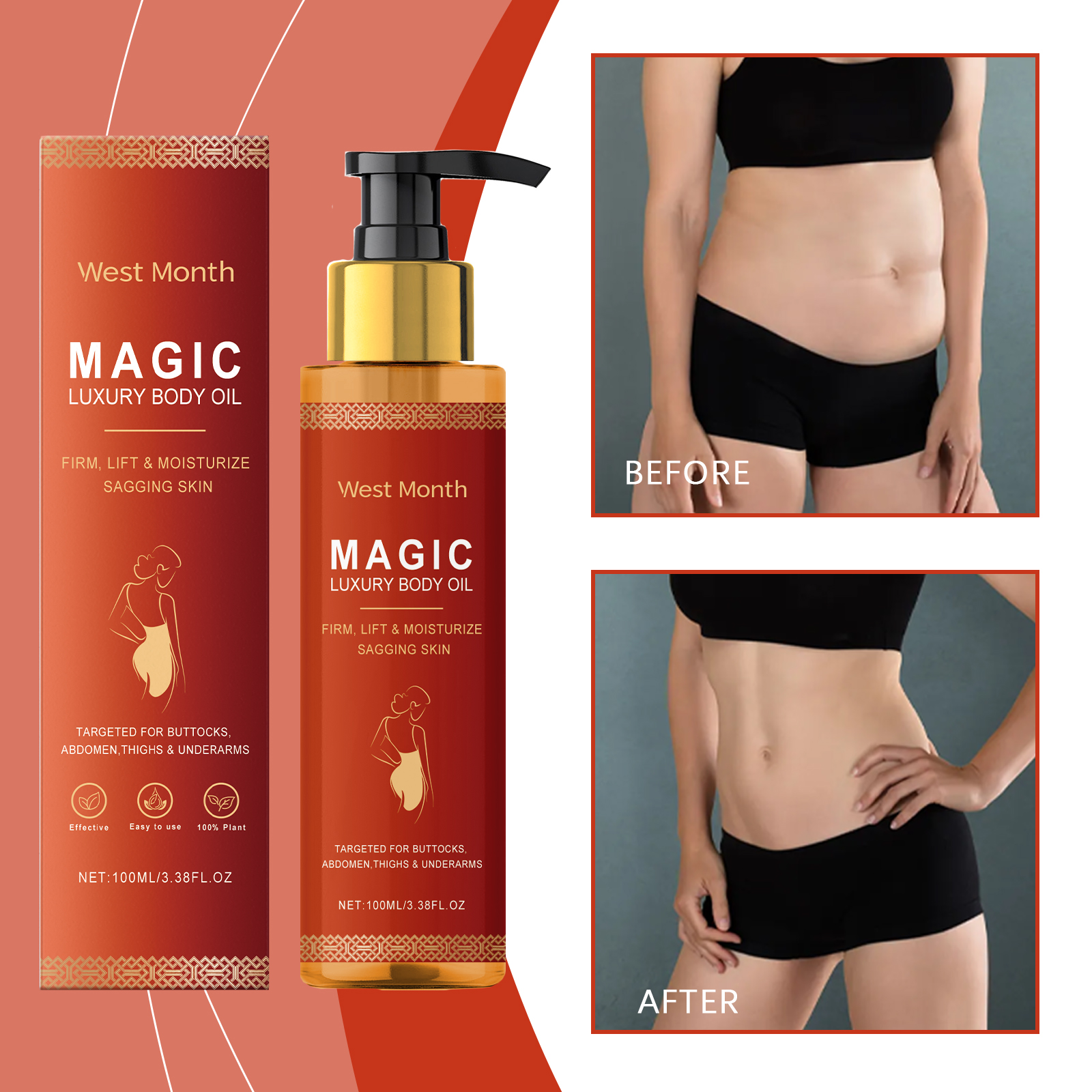 Luxury Skincare Aesthetic - WEST MONTH Magic Luxury Body Oil