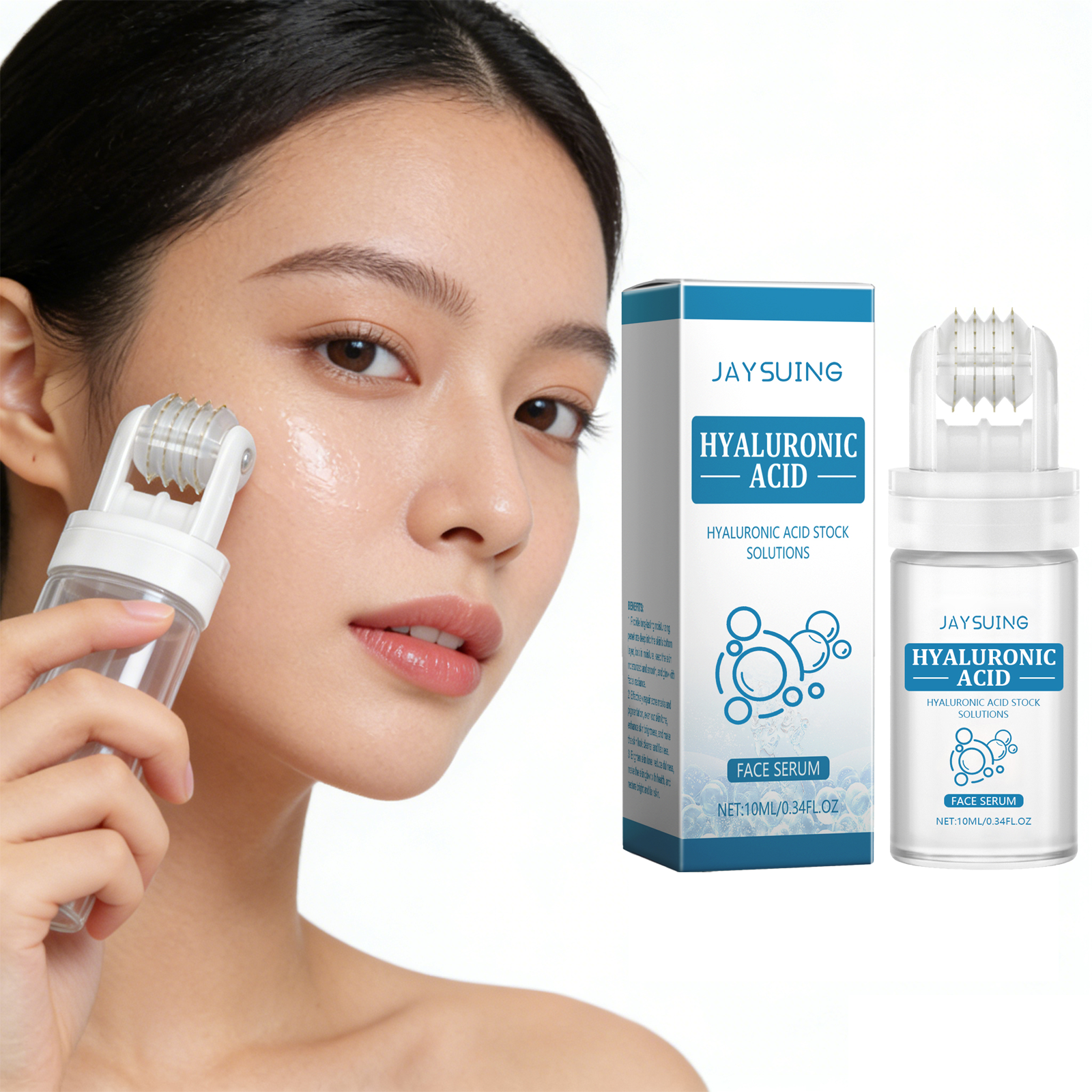 Luxury Skincare Aesthetic - Hydrating roller Serum 0.25mm Facial Serum