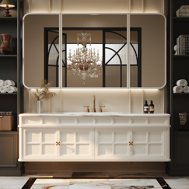 French Retro Bathroom Cabinet  - مراجعة Luxury Skincare Display وسعره