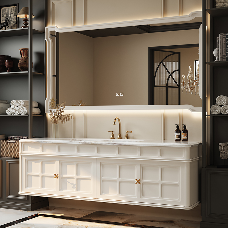 French Retro Bathroom Cabinet  - مراجعة Luxury Skincare Display وسعره