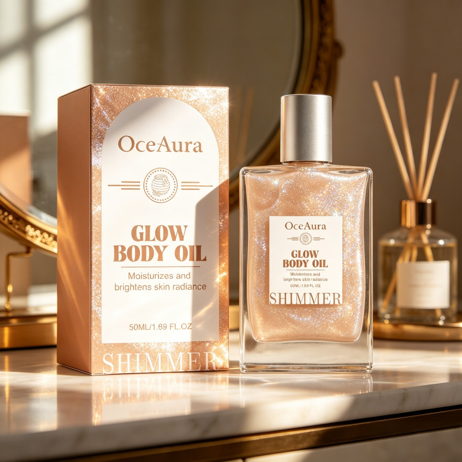 OceAura Honey Glow Body Oil Si - مراجعة Luxury Glow Skincare وسعره