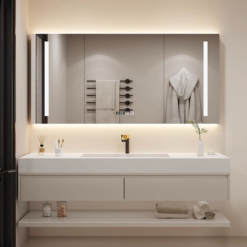 Light Luxury Bathroom Cabinet  - مراجعة Luxury Skincare Display وسعره