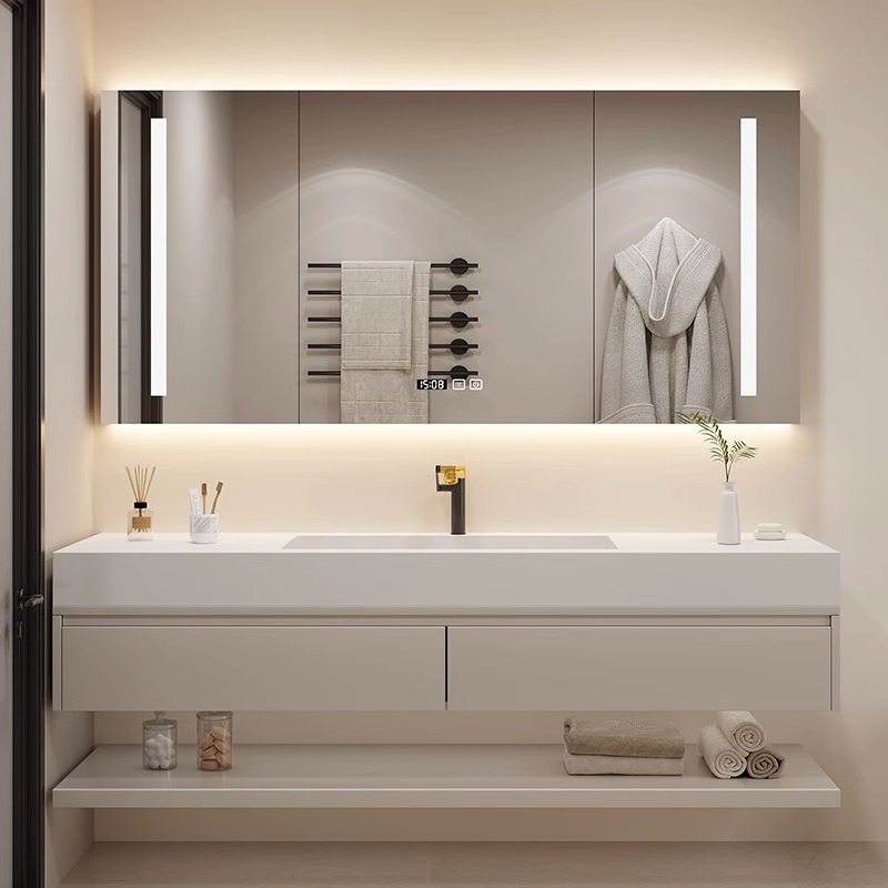 Light Luxury Bathroom Cabinet  - مراجعة Luxury Skincare Display وسعره