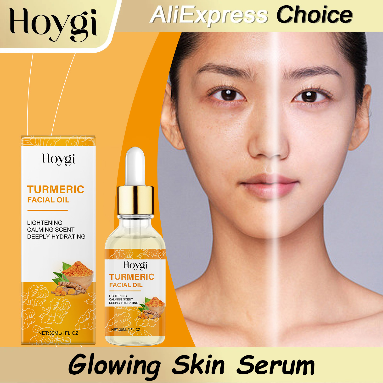 HOYGI Turmeric Face Whitening  - مراجعة Luxury Glow Skincare وسعره