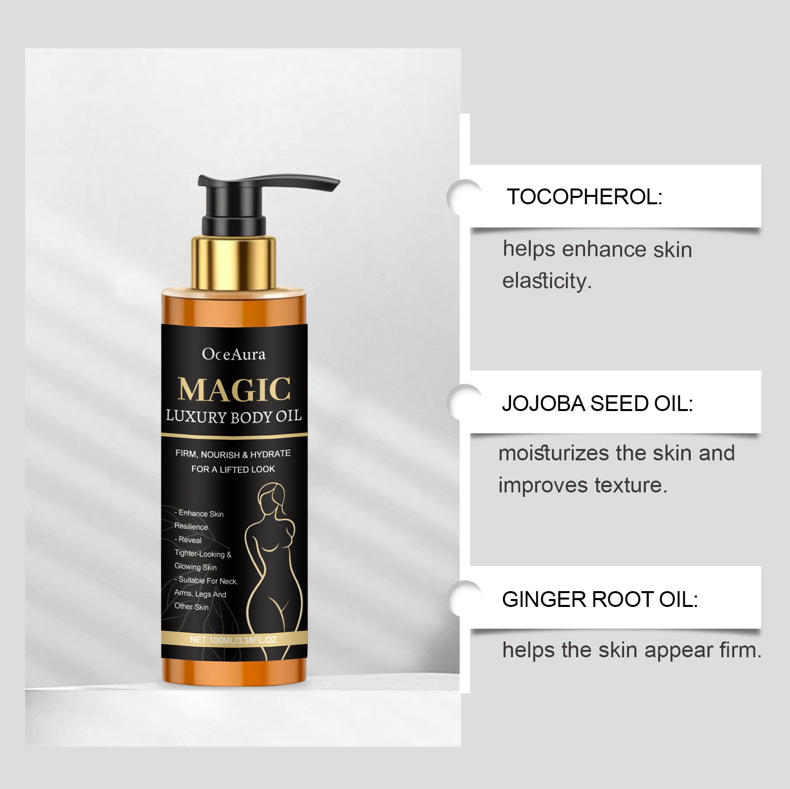 Luxury  Firming Body Oil Lifti - مراجعة Luxury Glow Skincare وسعره