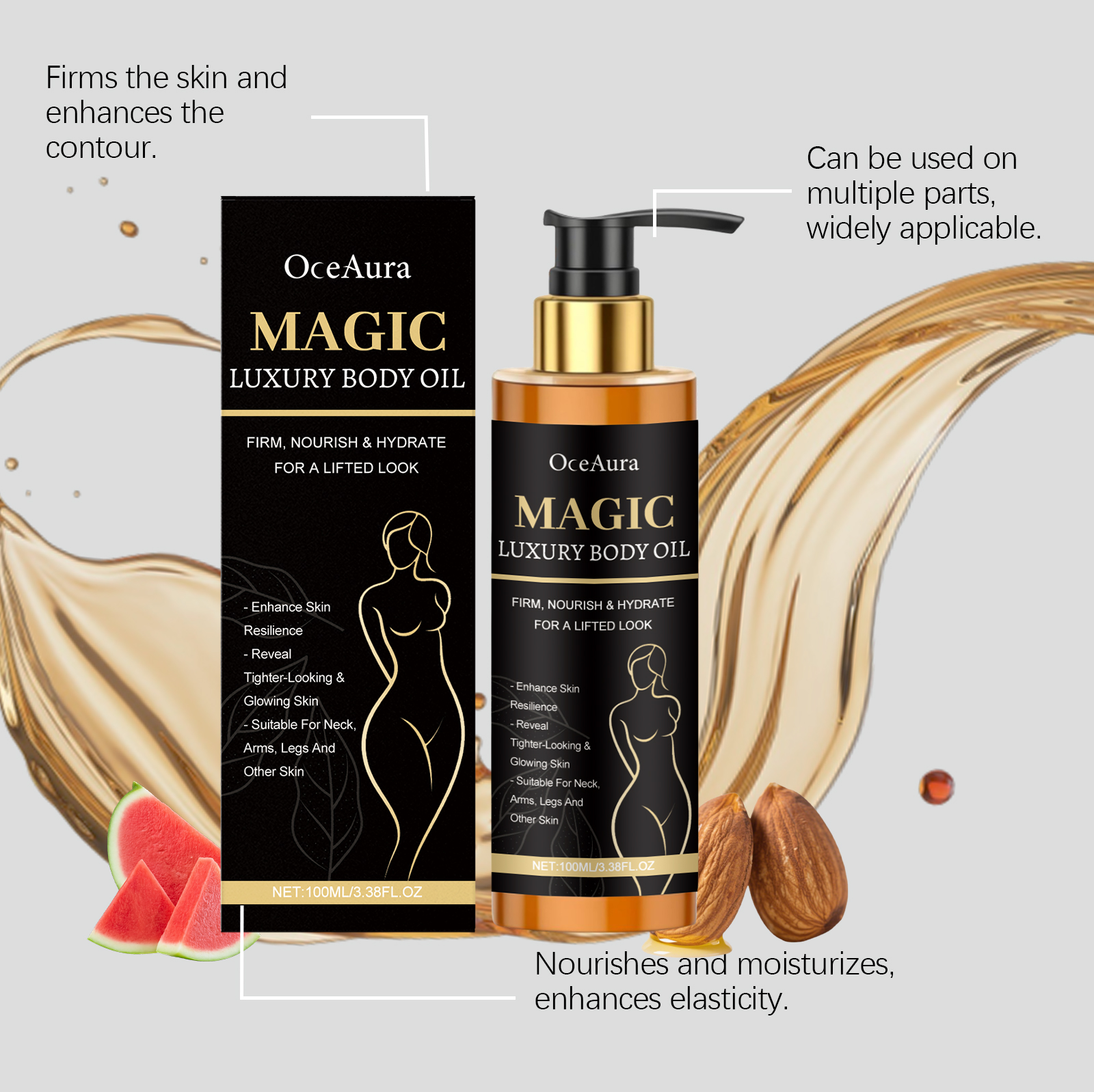 Luxury  Firming Body Oil Lifti - مراجعة Luxury Glow Skincare وسعره