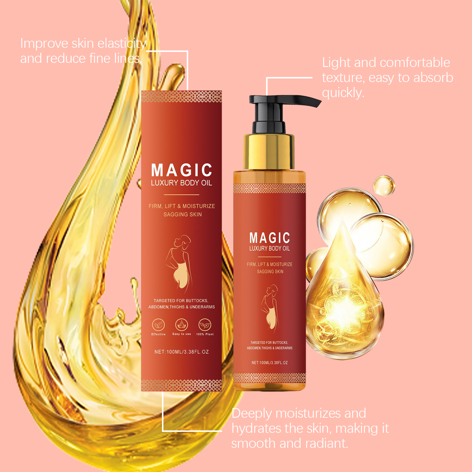 Magic Luxury Body Oil Moisturi - مراجعة Luxury Skincare Oil وسعره