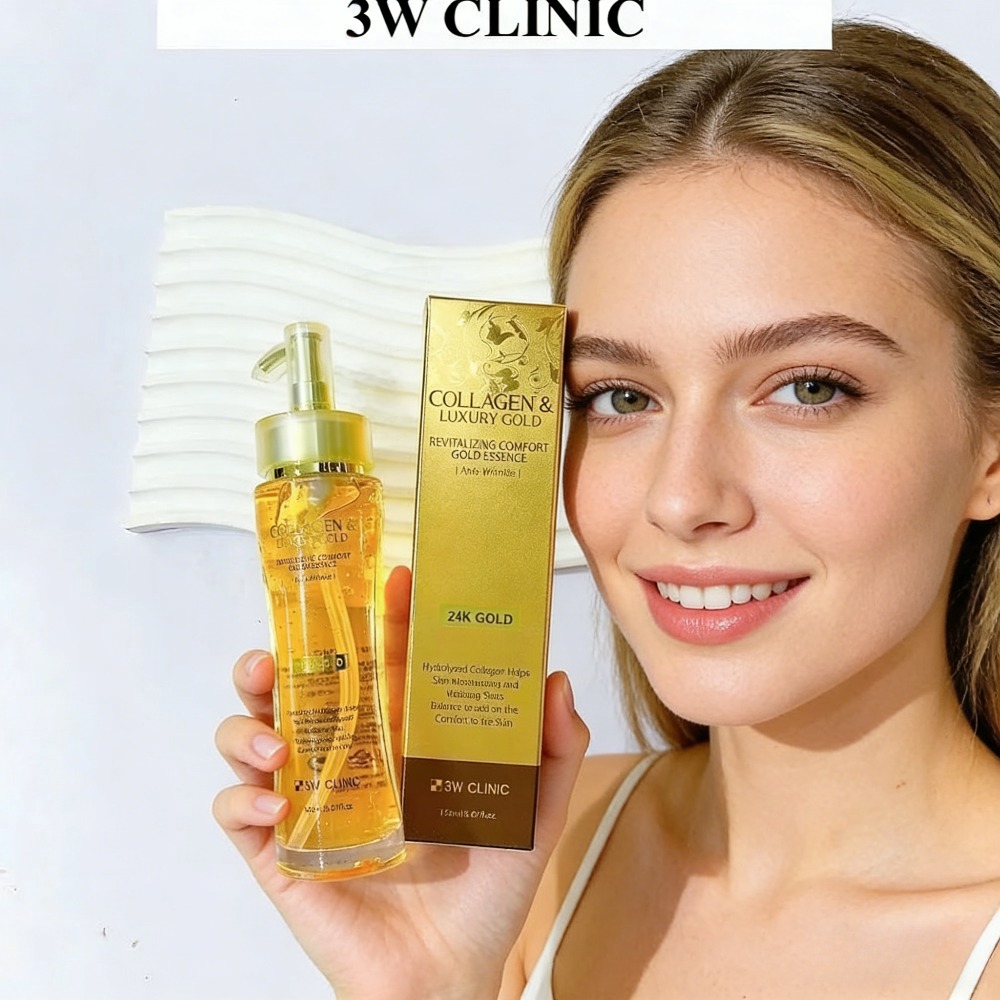 3WCLINIC Collagen & Luxury Gol - مراجعة Luxury Skincare In Korea وسعره