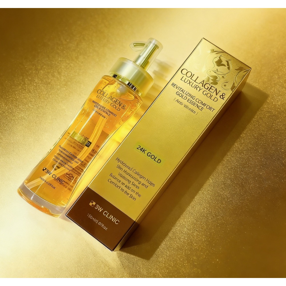 3WCLINIC Collagen & Luxury Gol - مراجعة Luxury Skincare In Korea وسعره