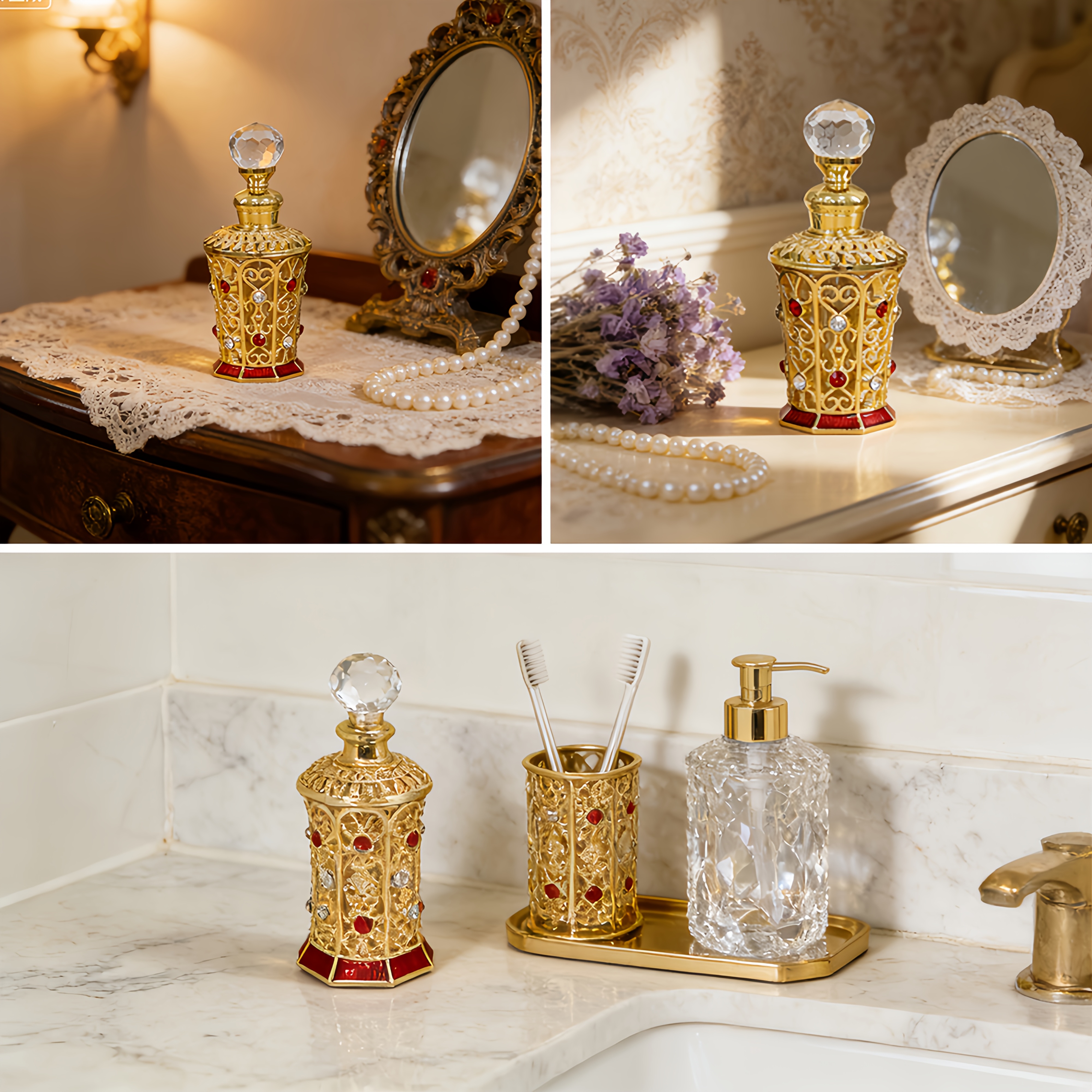 A Set of Vintage-Style Dispens - مراجعة Luxury Skincare Oil وسعره