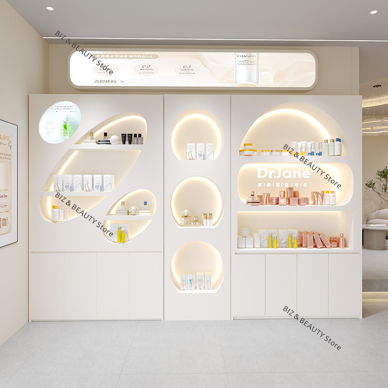 High Gloss Paint Beauty Salon  - مراجعة Luxury Skincare Display وسعره